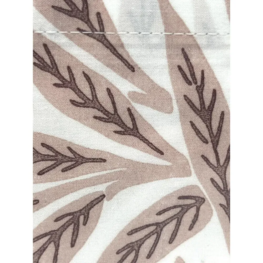 William Morris Original Willow Plaster Pink KING Cotton Percale Sheet Set Leaves